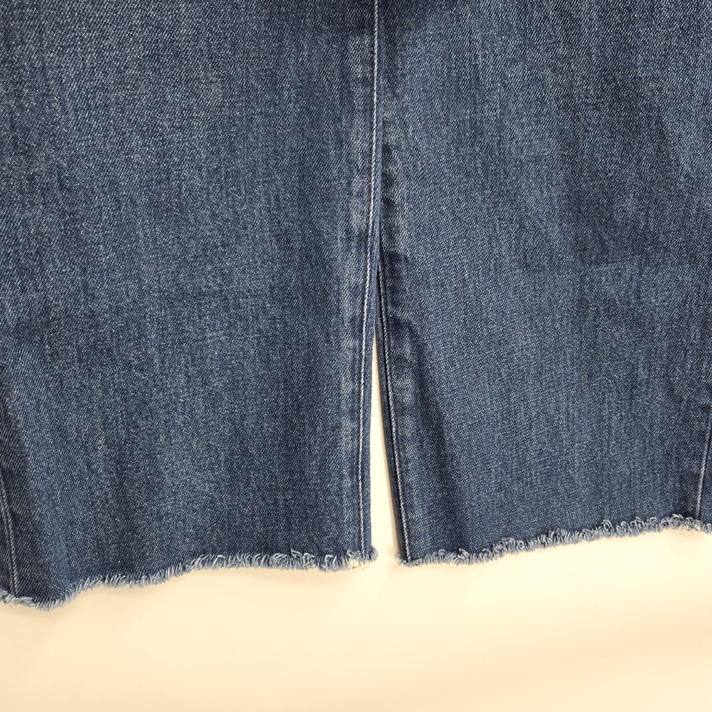 Madewell Baggy‎ Straight Jeans Cropped Raw Hem 24 X 27 - Picture 9 of 16